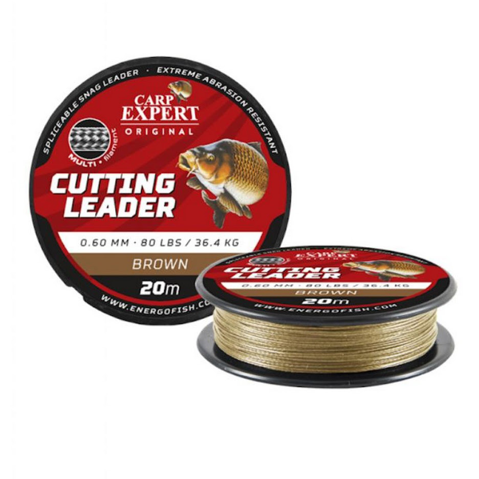 CARP EXPERT CUTTING LEADER BARNA ELŐTÉTZSINÓR 20M