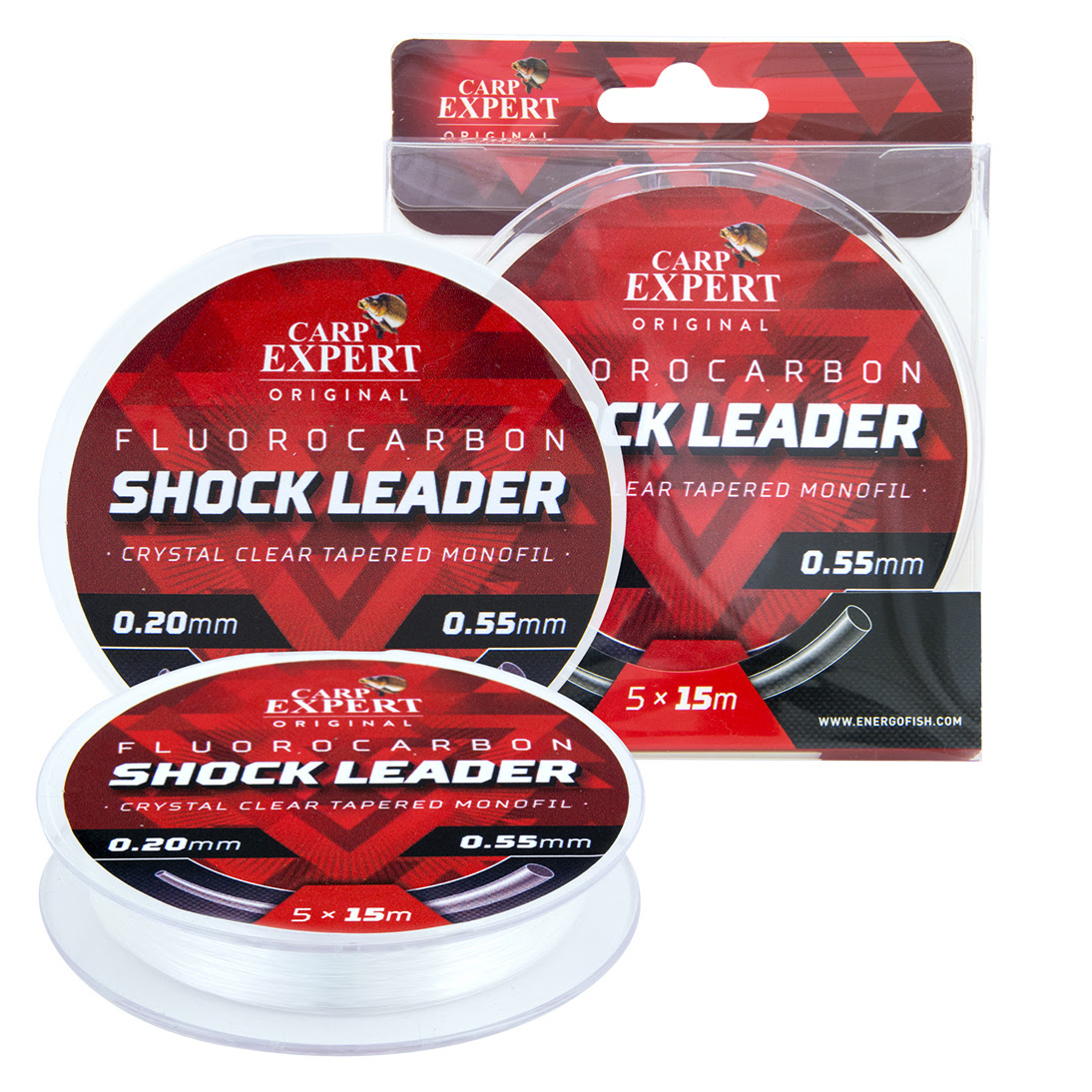 CARP EXPERT FLUOROCARBON CRYSTAL CLEAR SHOCK LEADER 5X15M