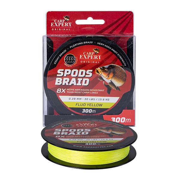 CARP EXPERT SPODS BRAID FLUO SÁRGA FONOTT ZSINÓR 300M